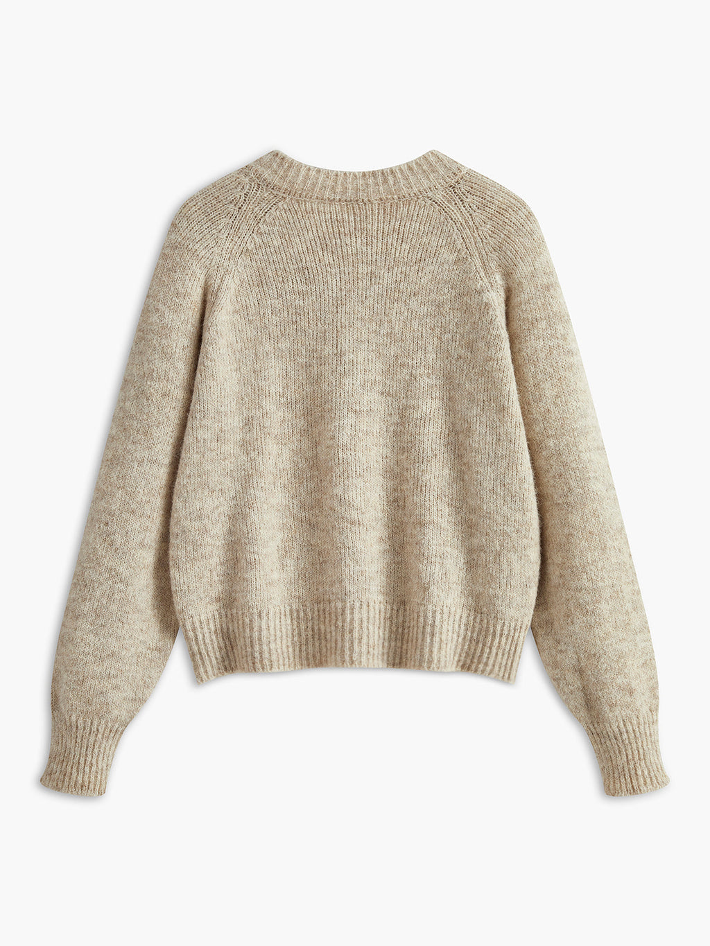 Apricot Fine Knit Cardigan with Heart Buttons