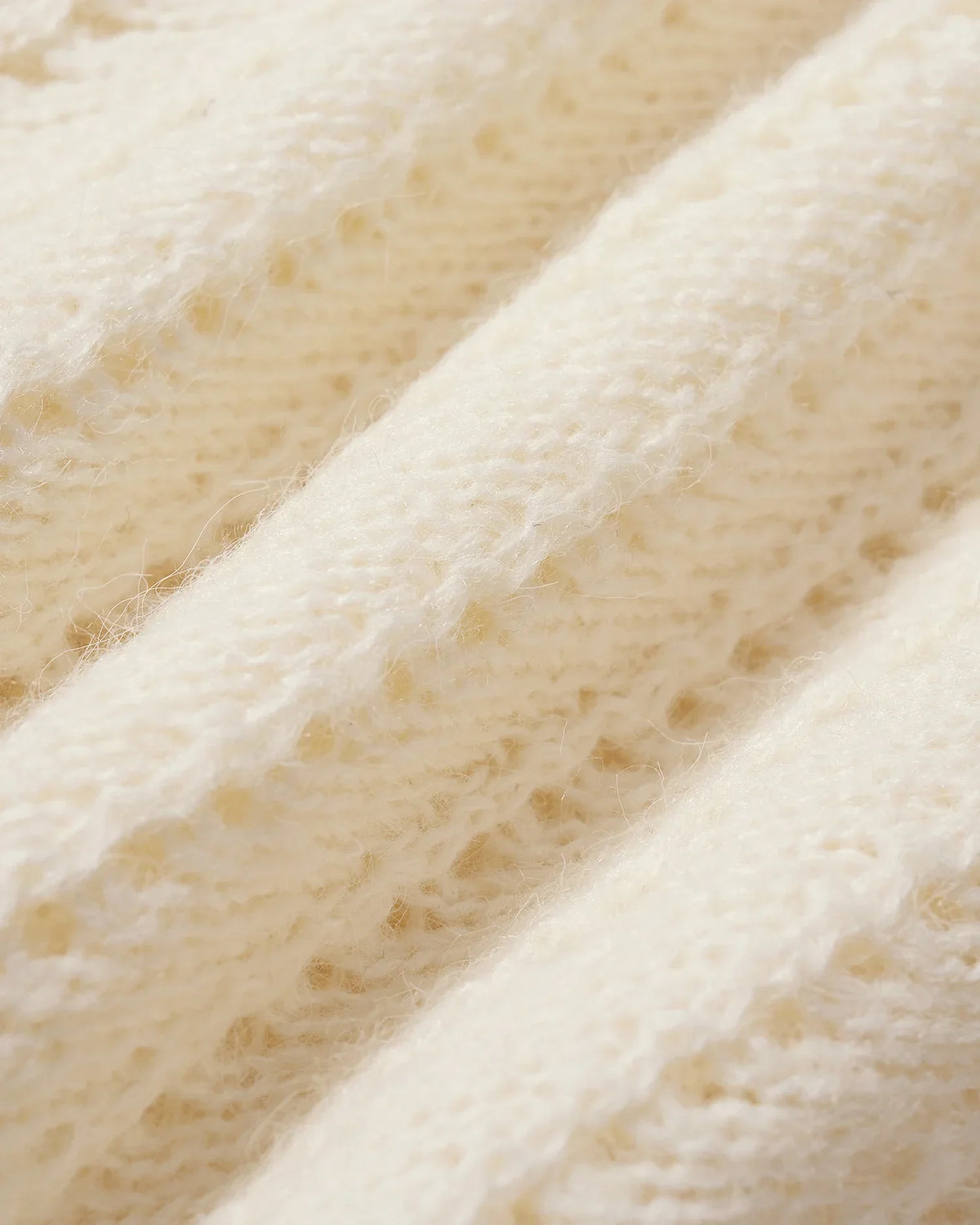 Beige Textured V-Neck Button Front Knit Cardigan
