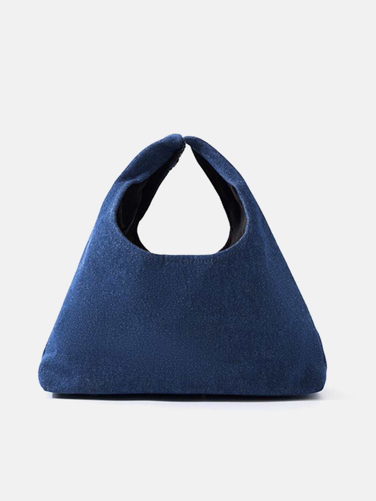 Blue Sequin Floral Tote Bag