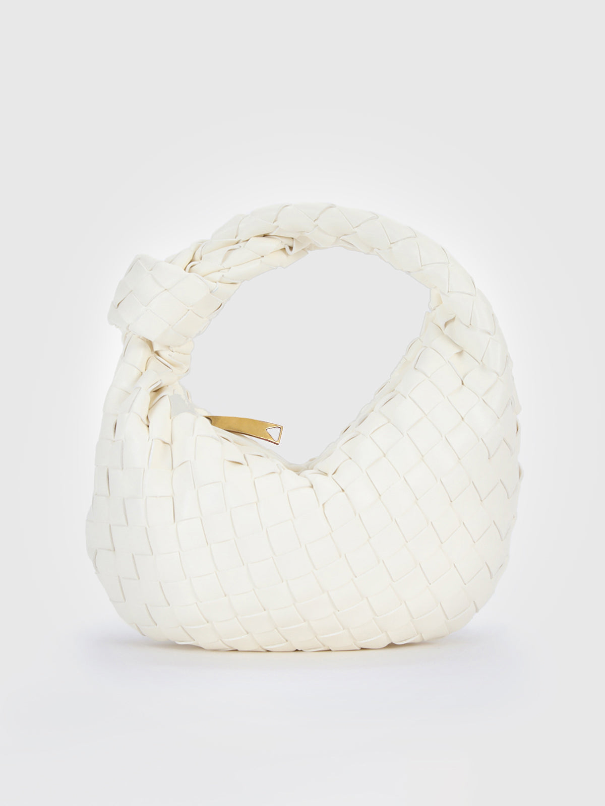 Braided Vegan Leather Evening Handbag