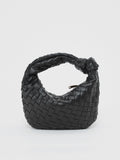 Braided Vegan Leather Evening Handbag
