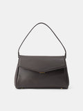 Brown Minimalist Flap Shoulder Bag