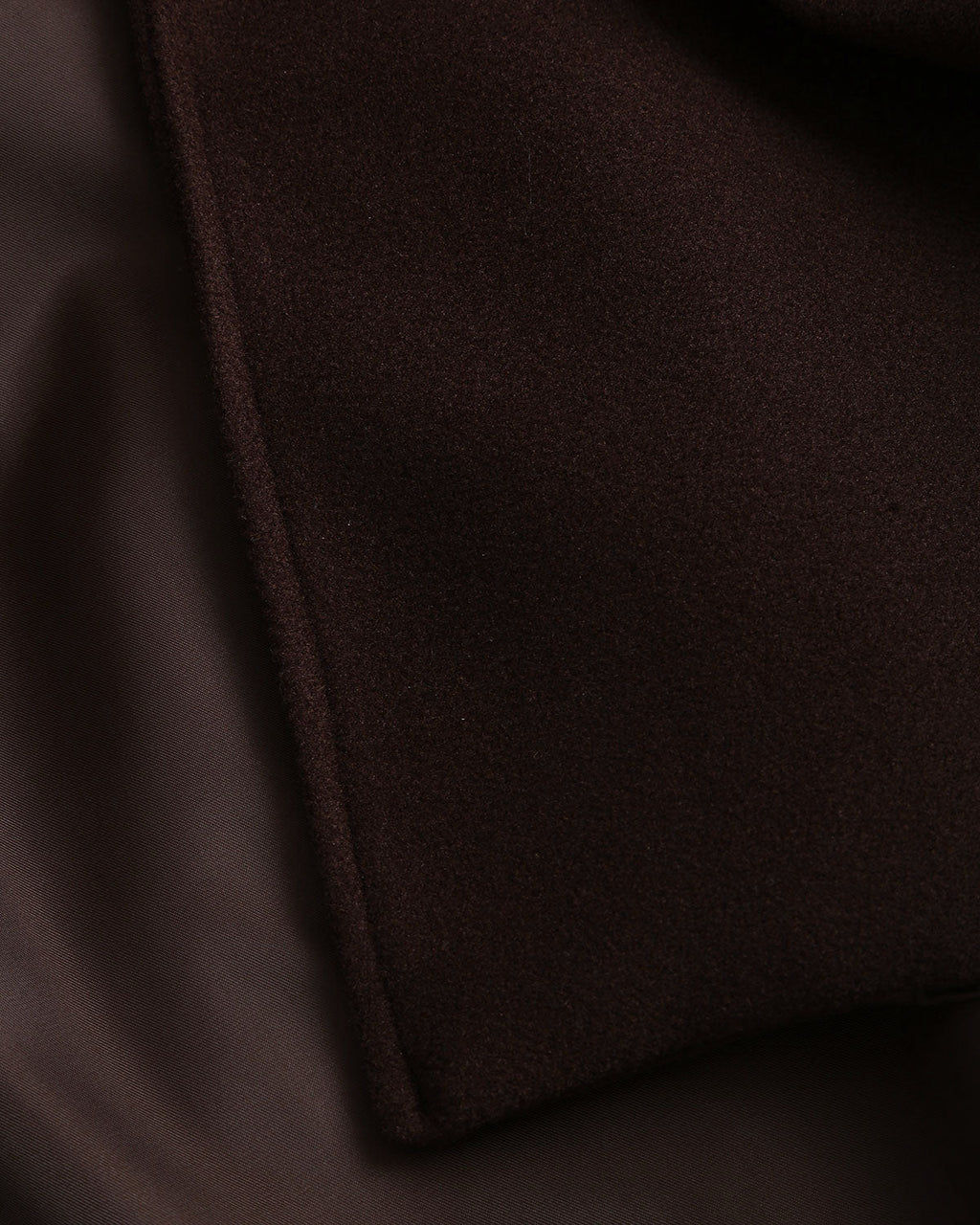 Coffee Oversized Shawl Collar Coat with Tie Belt