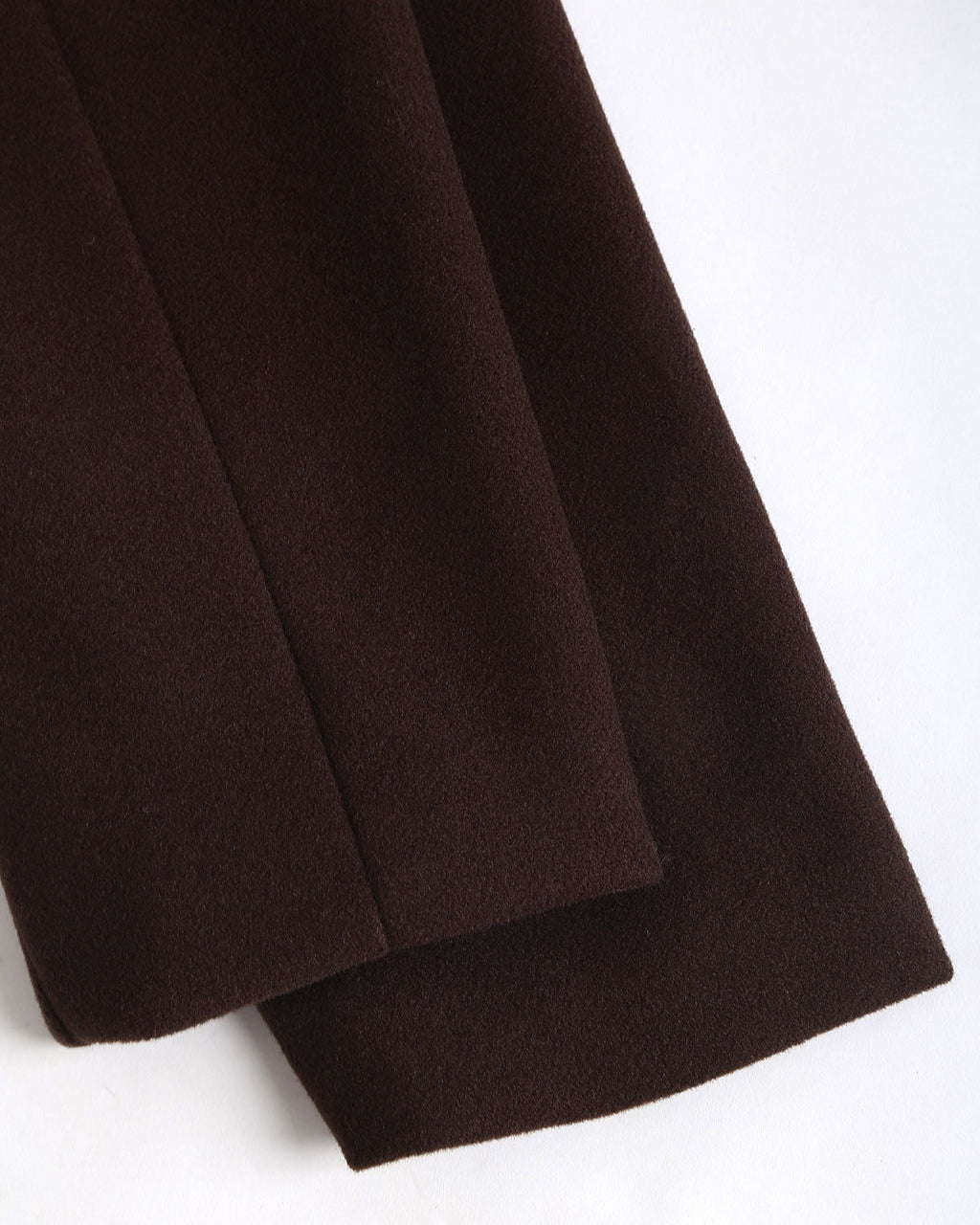 Coffee Oversized Shawl Collar Coat with Tie Belt
