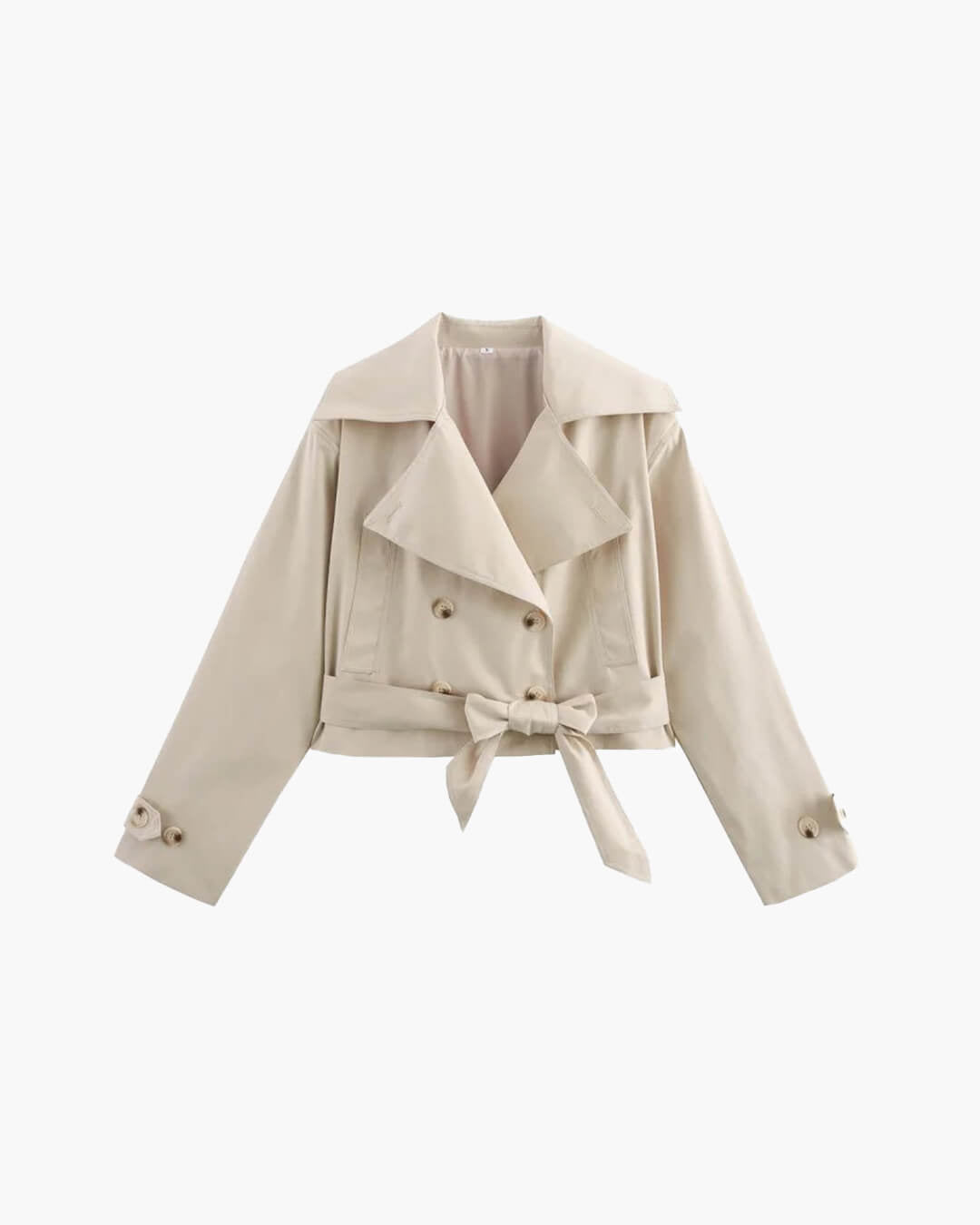 Double Breasted Belted Trench Coat
