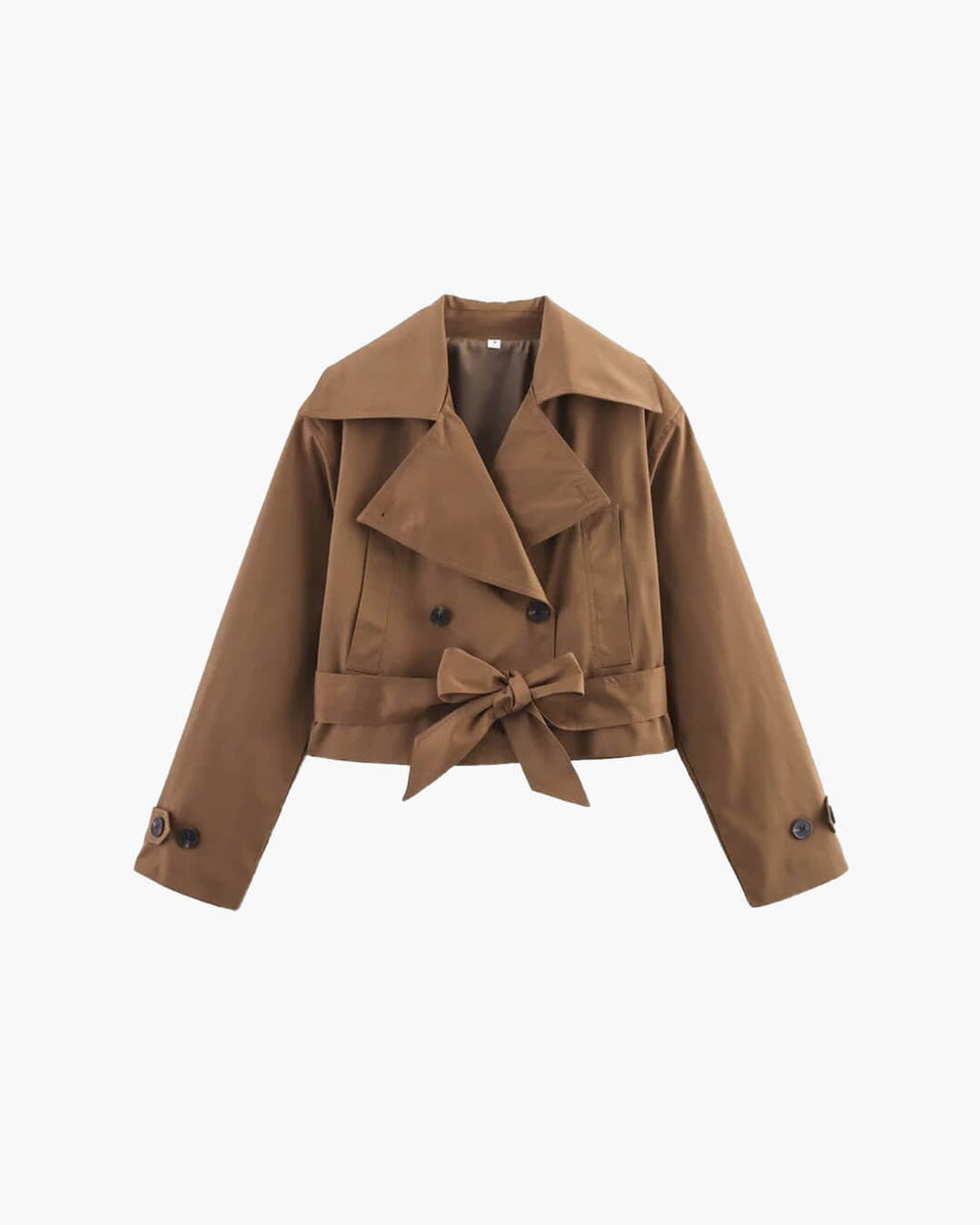 Double Breasted Belted Trench Coat