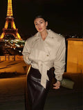 Double Breasted Belted Trench Coat