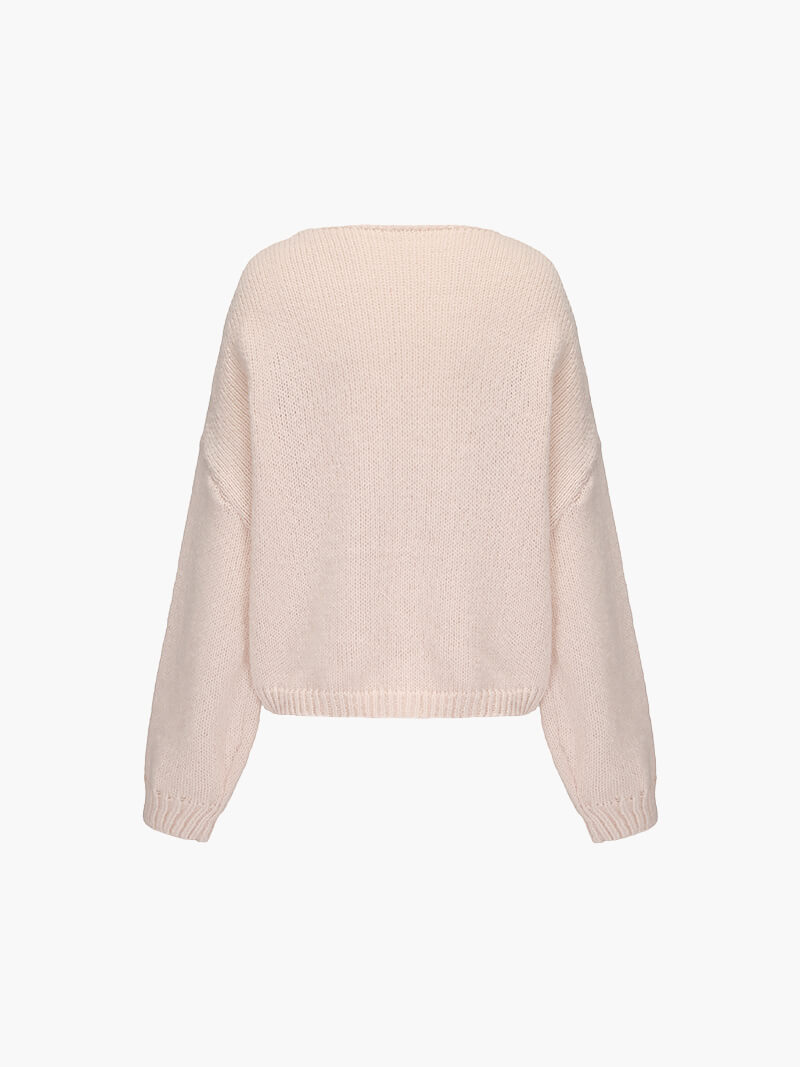 Fine Knit V-Neck Open Front Cardigan