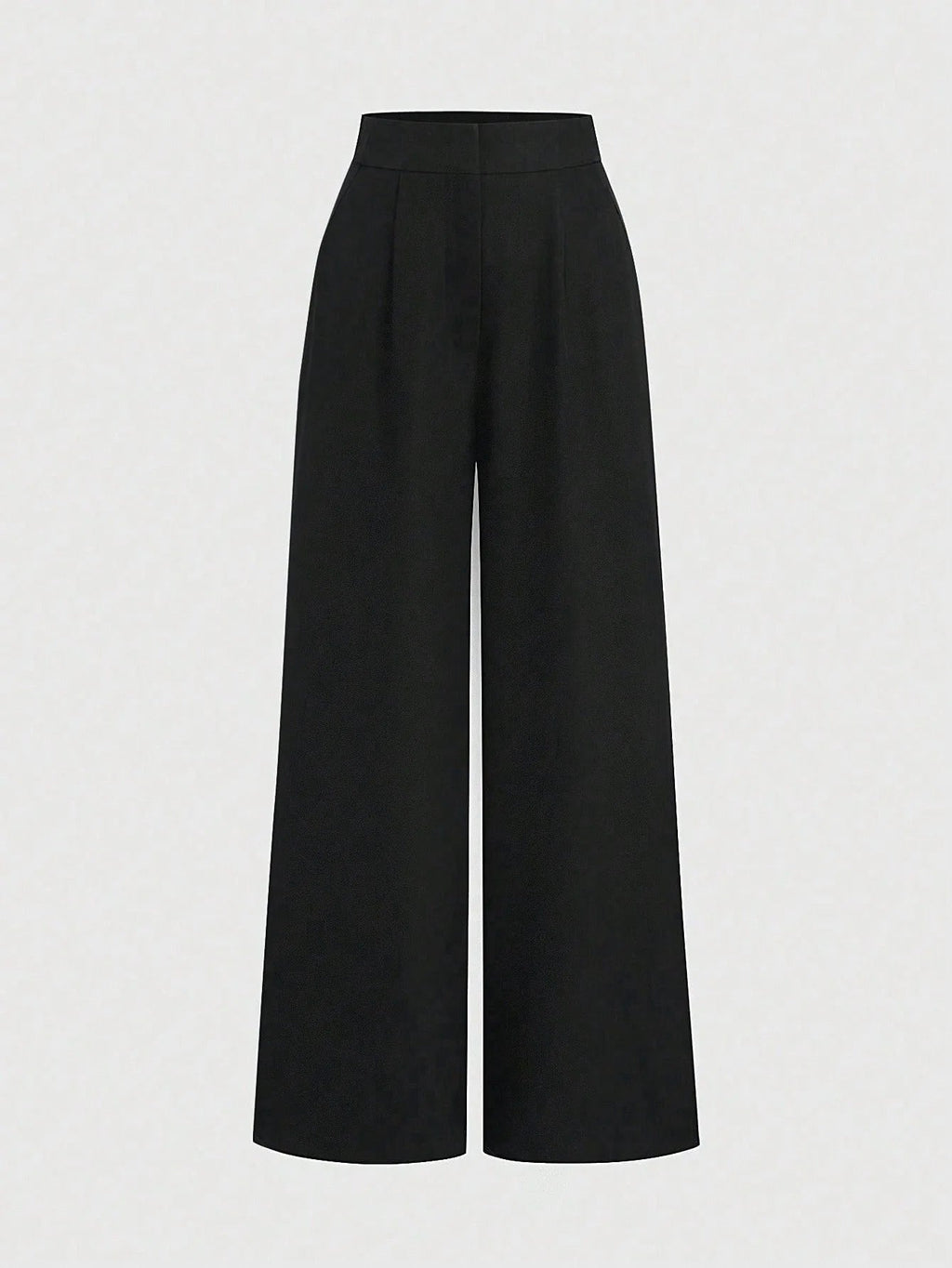 High Waist Pleated Wide Leg Trousers