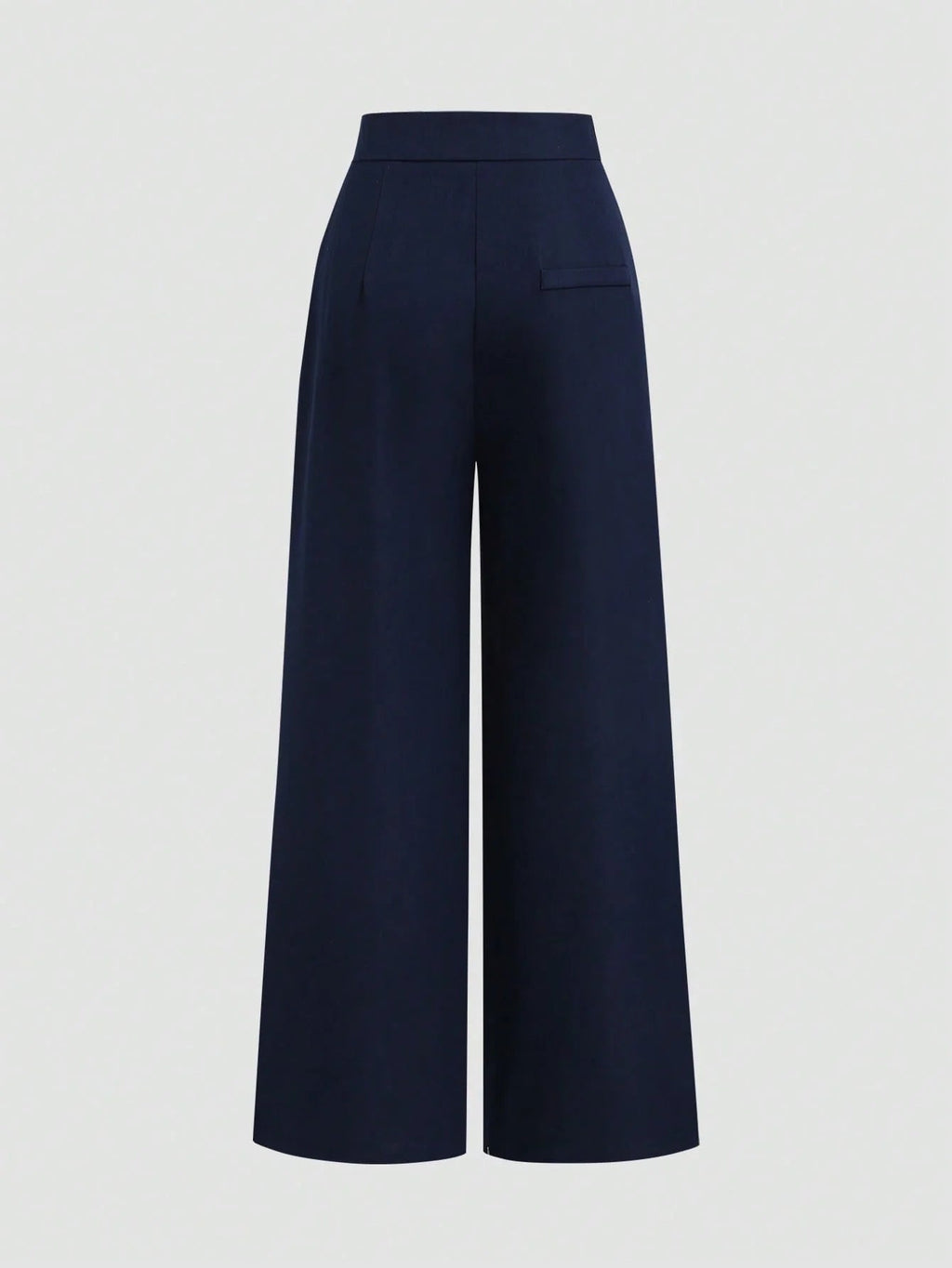 High Waist Pleated Wide Leg Trousers