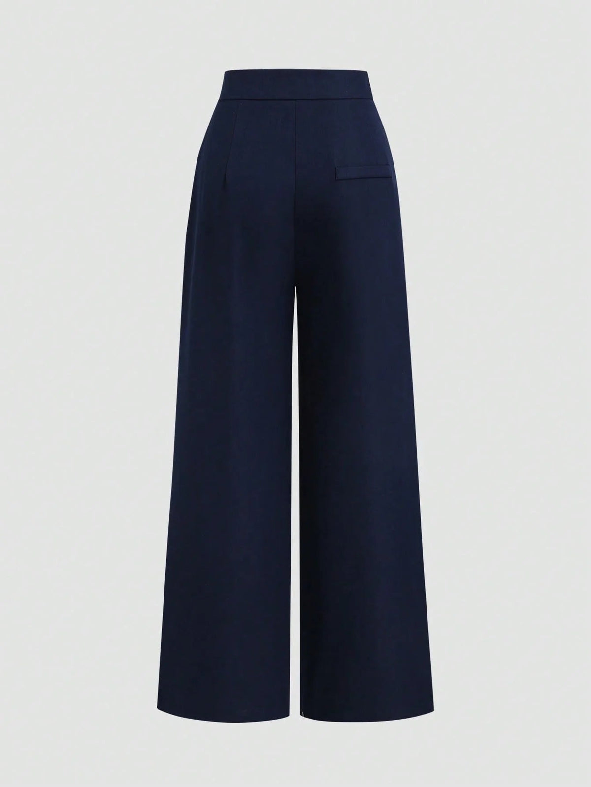 High Waist Pleated Wide Leg Trousers
