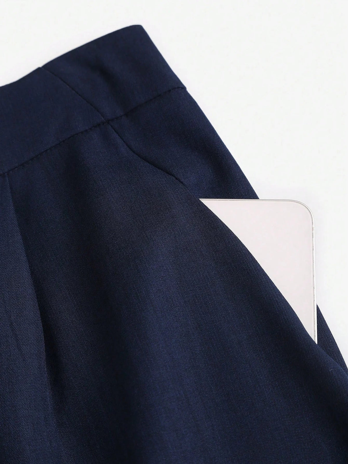 High Waist Pleated Wide Leg Trousers