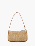 Khaki Casual Straw Bag
