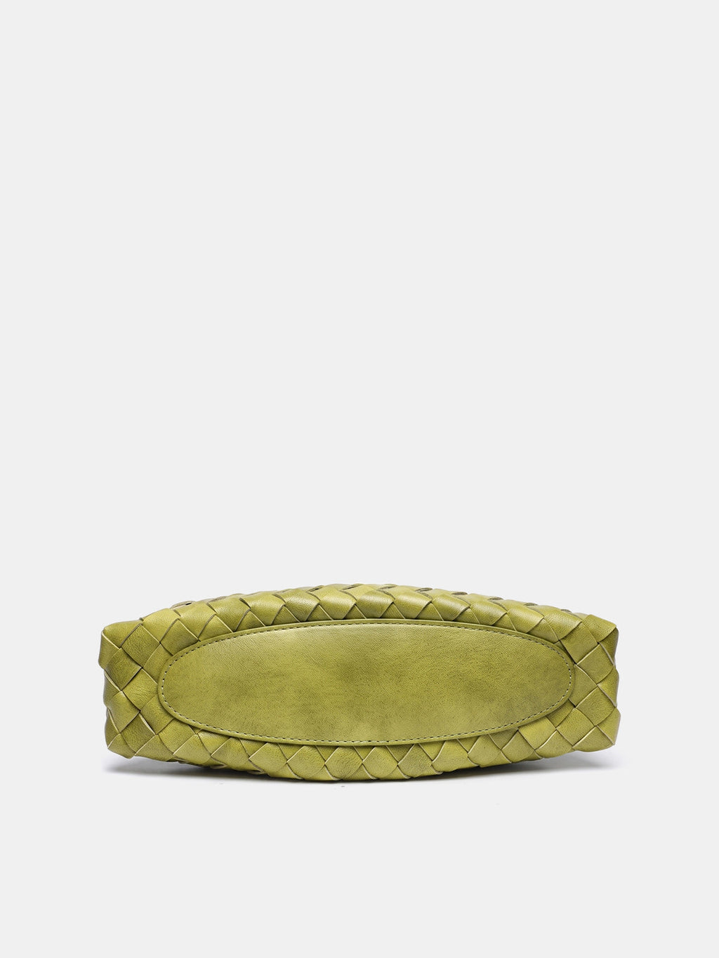 Lime Green Braided Shoulder Bag