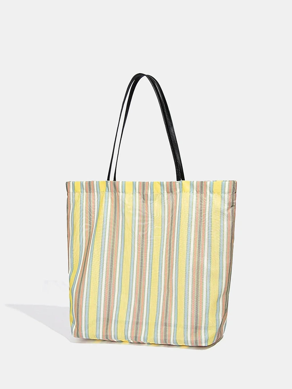 Multicolor Rainbow Striped Large Shoulder Bag