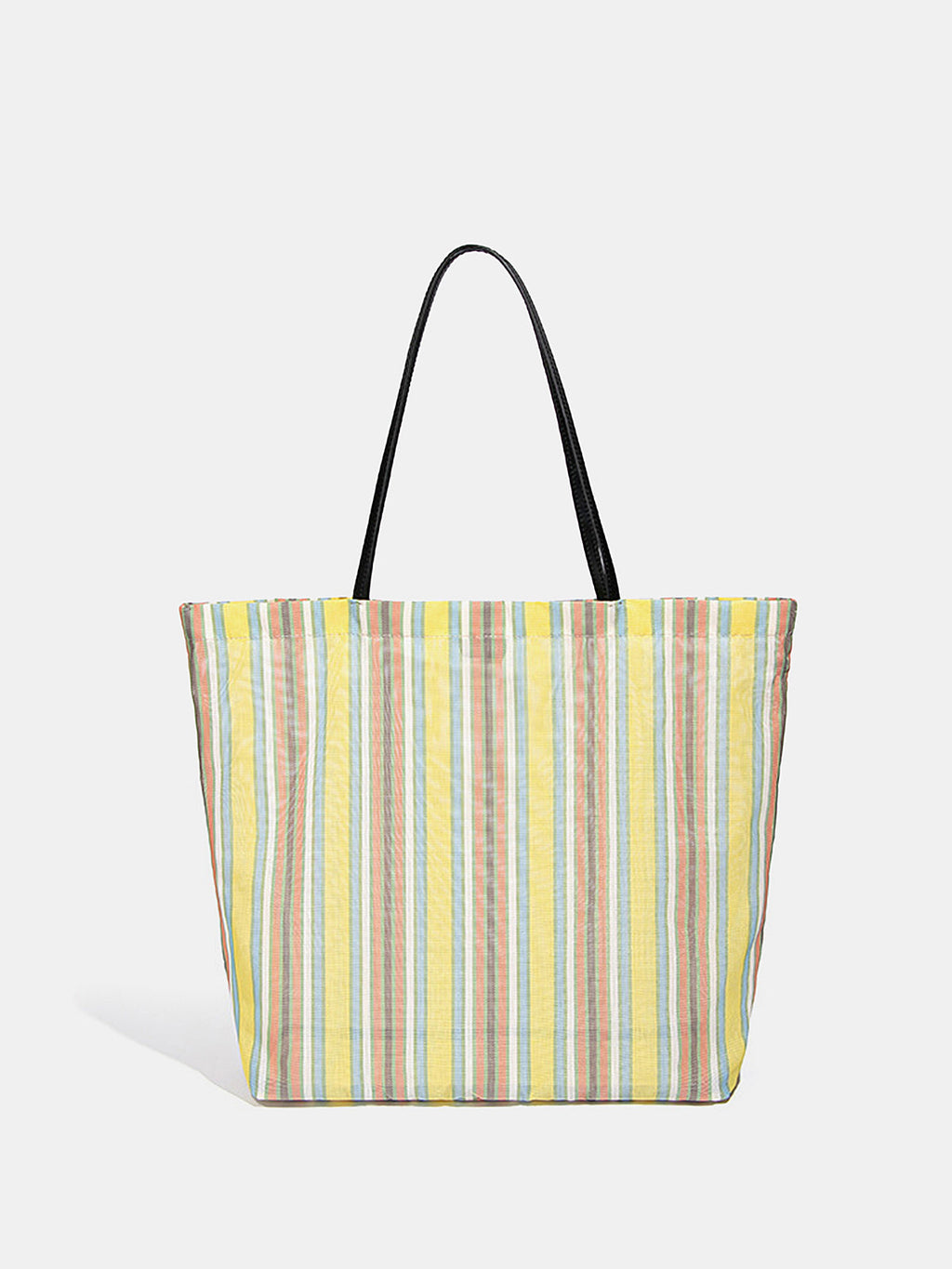 Multicolor Rainbow Striped Large Shoulder Bag