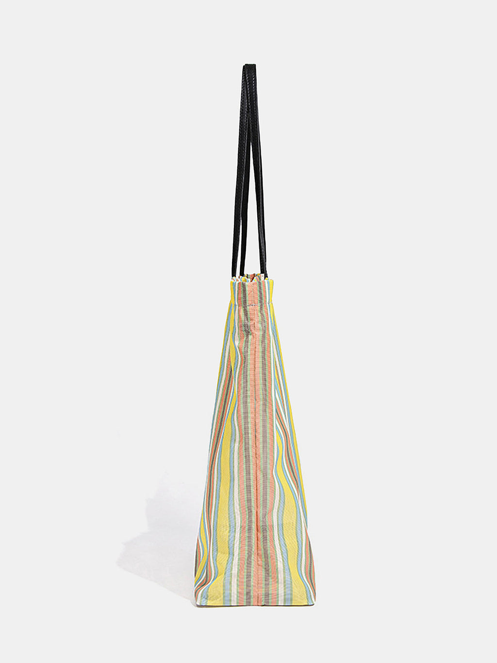 Multicolor Rainbow Striped Large Shoulder Bag