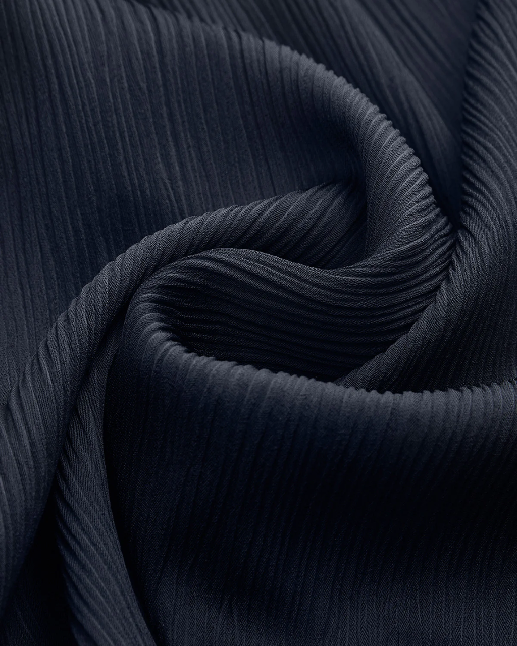 Navy Satin High Waist Paperbag Wide Leg Pants