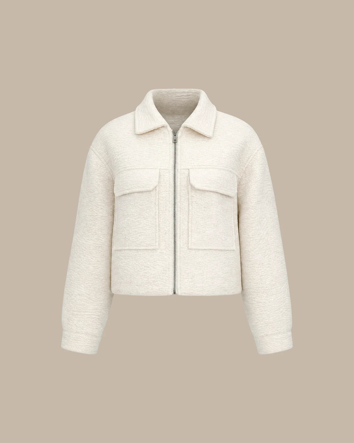 Off-White Oversized Zip-Up Jacket