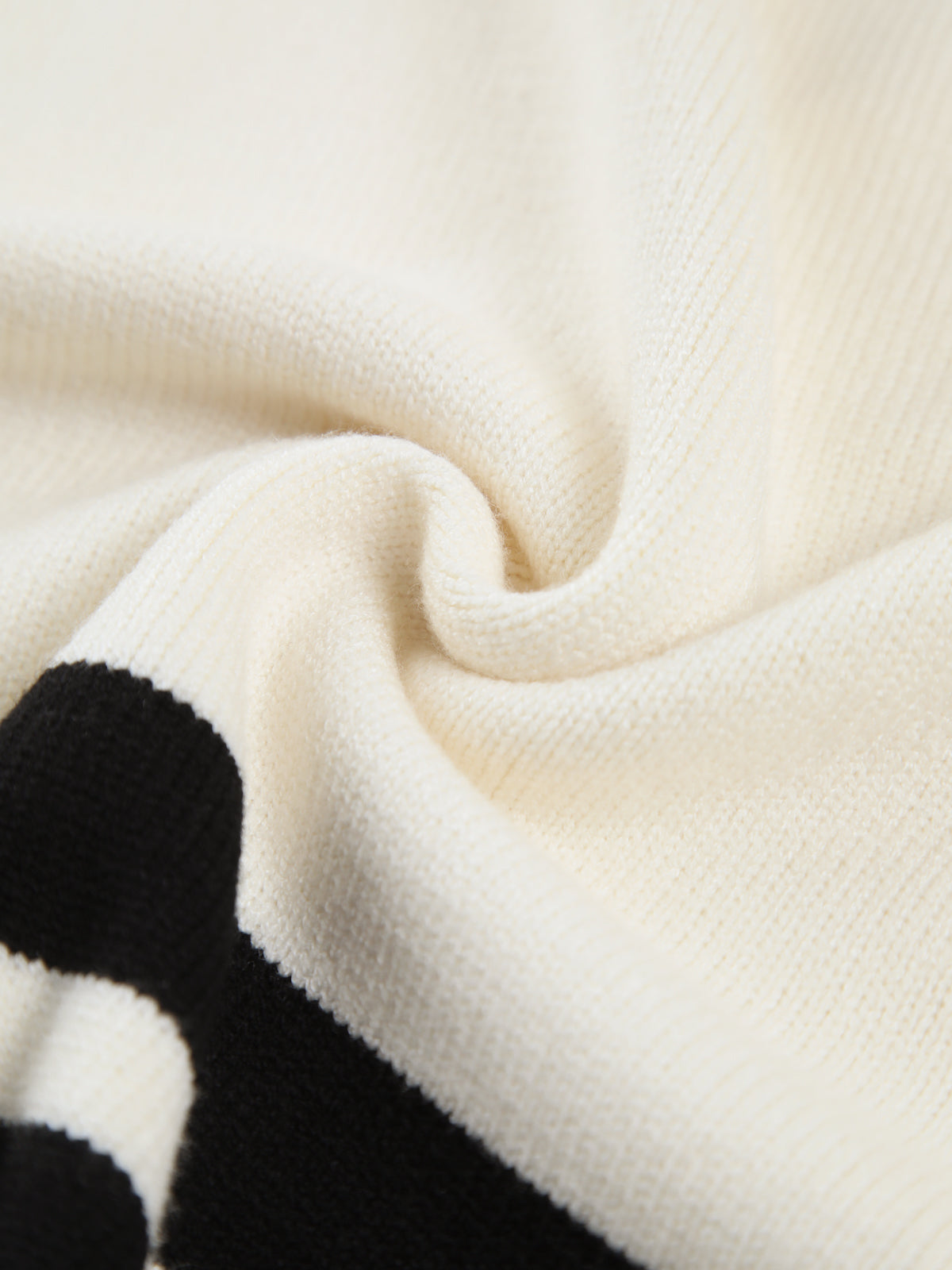 Off-White Striped High Neck Knit Sweater