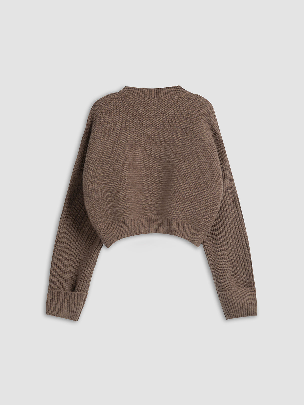 Relaxed V-Neck Knit Sweater