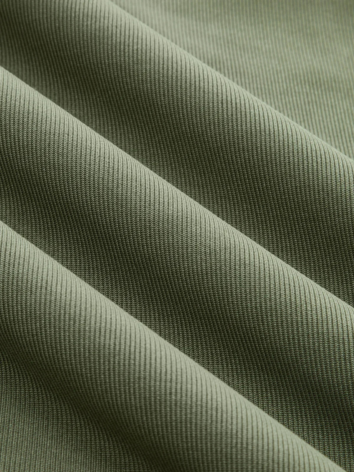 Sage Green Ruched Mock Neck Short Sleeve Top