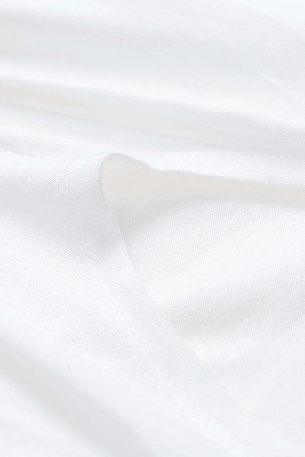Tie Front Ruched Cotton T-Shirt