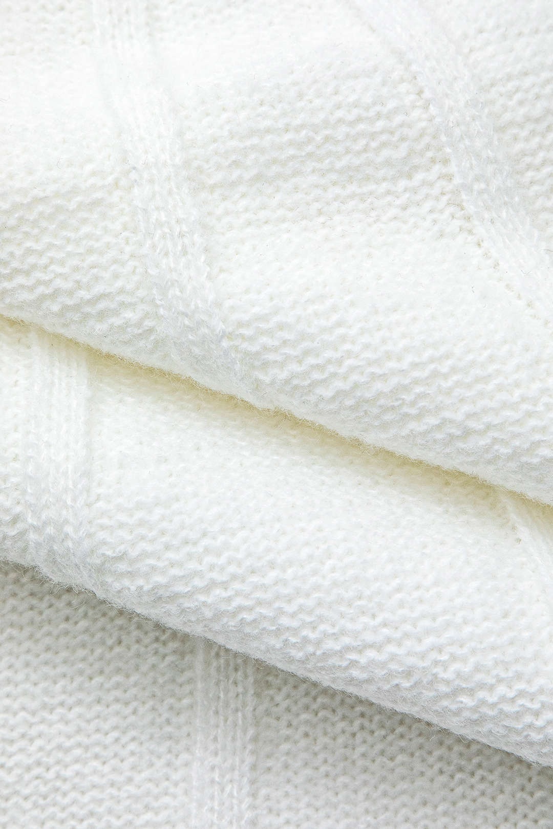 Turtleneck Batwing Sleeve Textured Knit Sweater