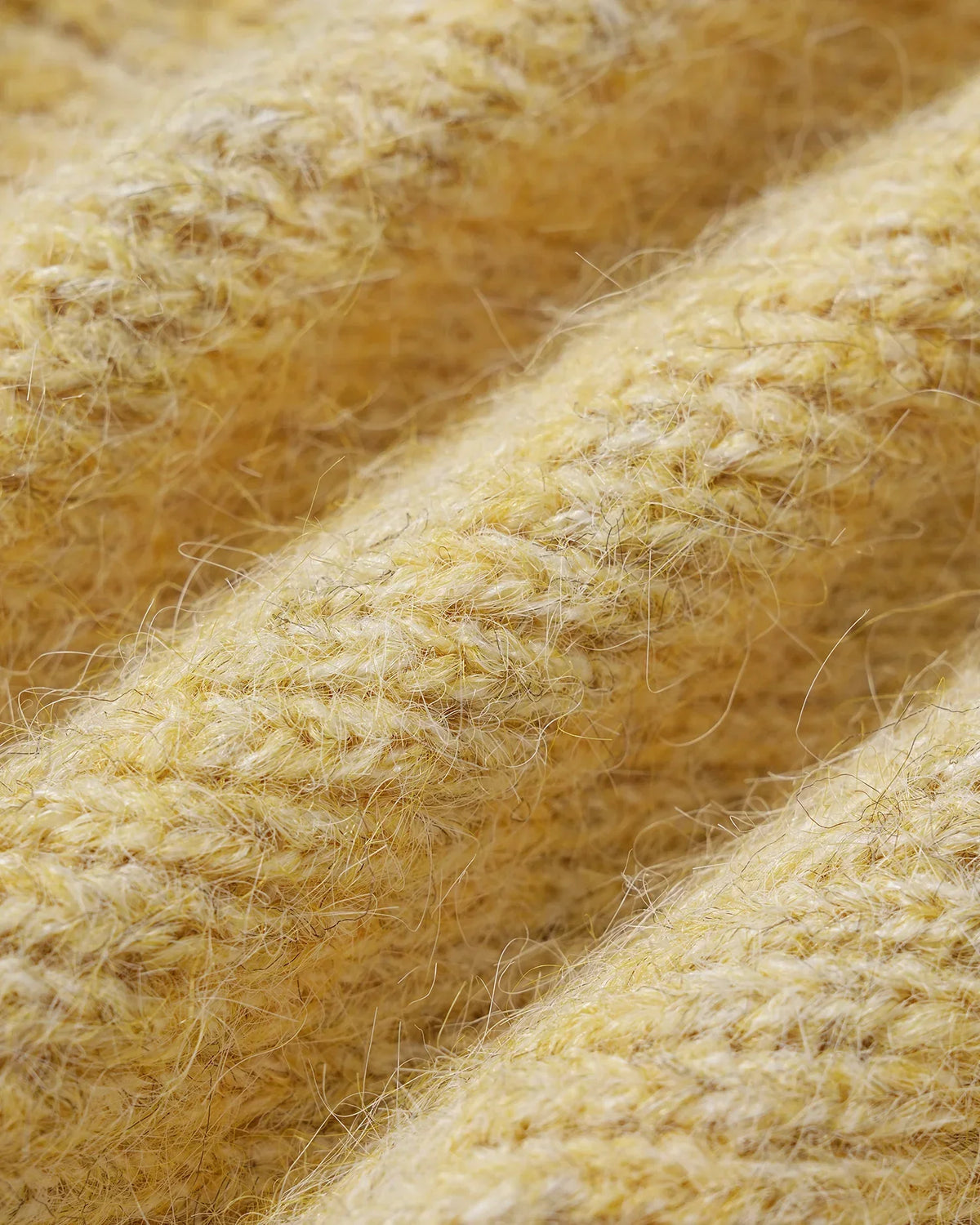 Yellow Floral V-Neck Knit Cardigan